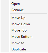 Template Menu